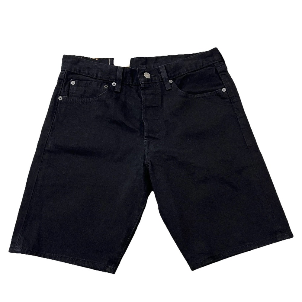 Levi's 501 Shorts NWT Men's 31 Original Fit Black Denim Stretch Shorts 365120040